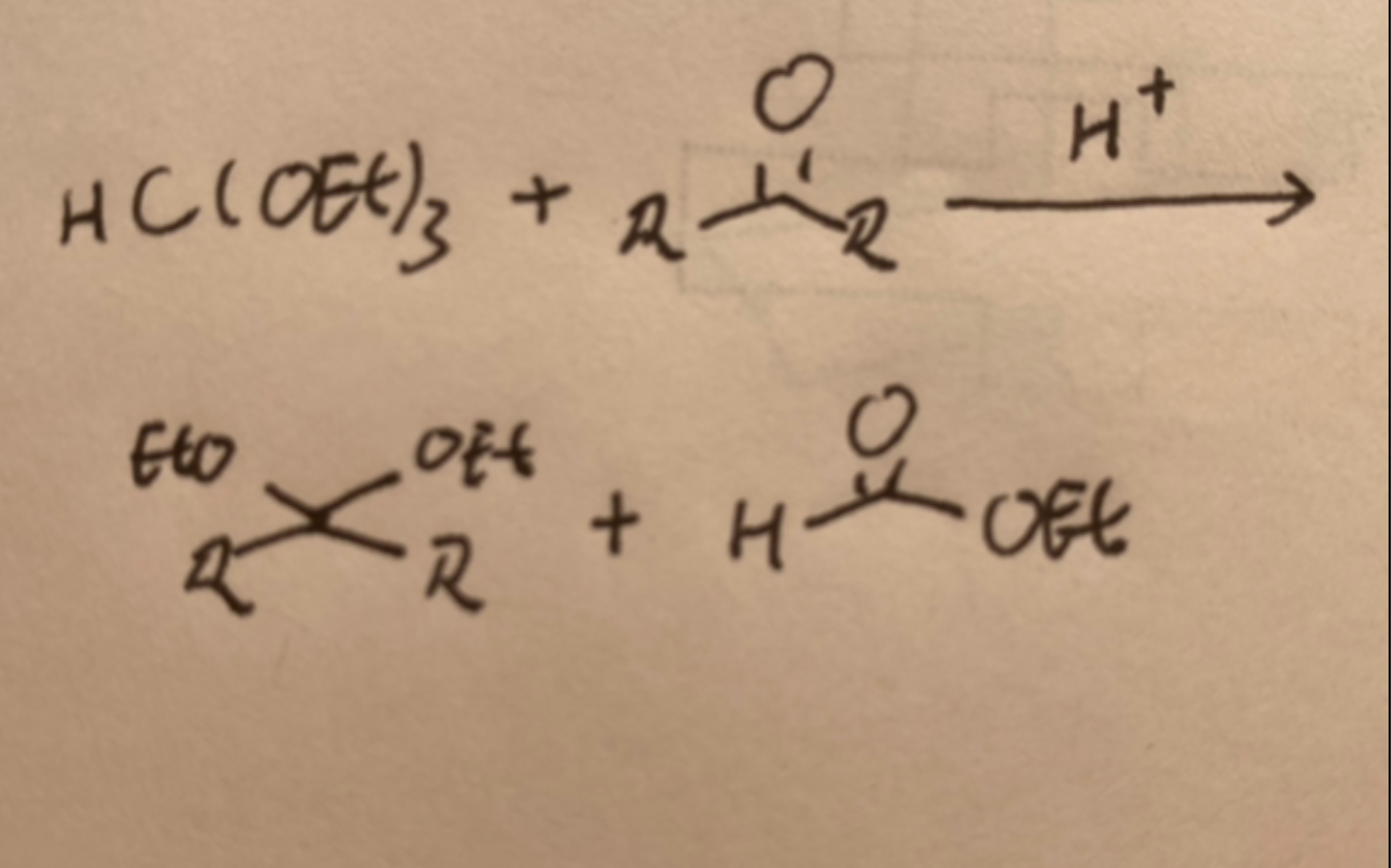 【有机化学】原甲酸酯进行缩酮化反应机理讨论哔哩哔哩bilibili