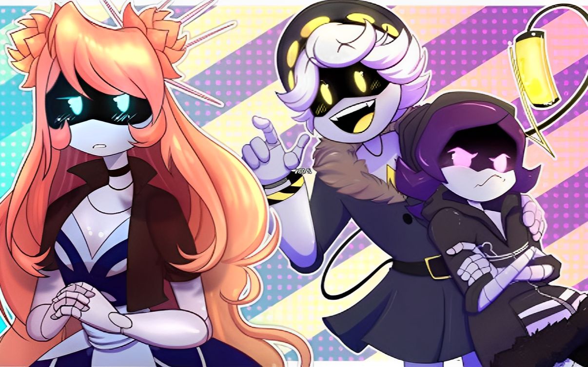 uzi & n meet lilly & her thorns - anarchy au (无机杀手漫画配音)