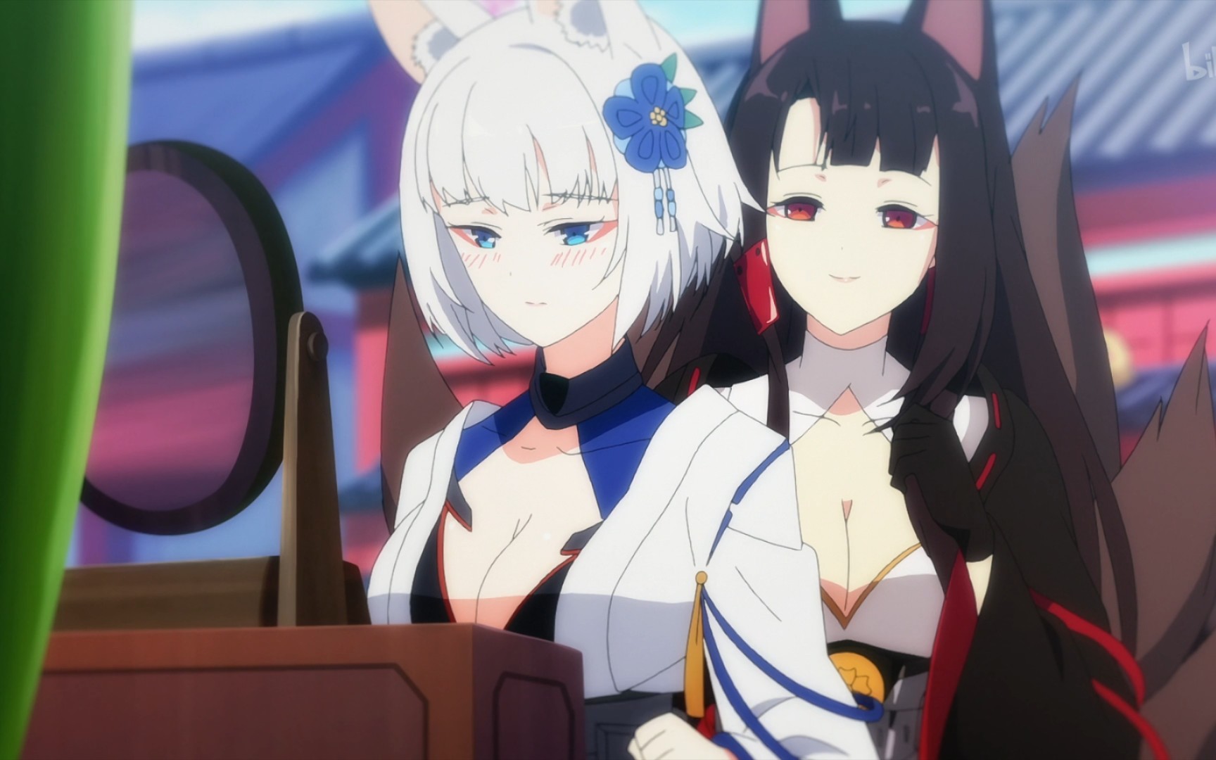 【碧蓝航线】不愧是姐妹,加贺与赤城的"吨位"都不相上下呢!