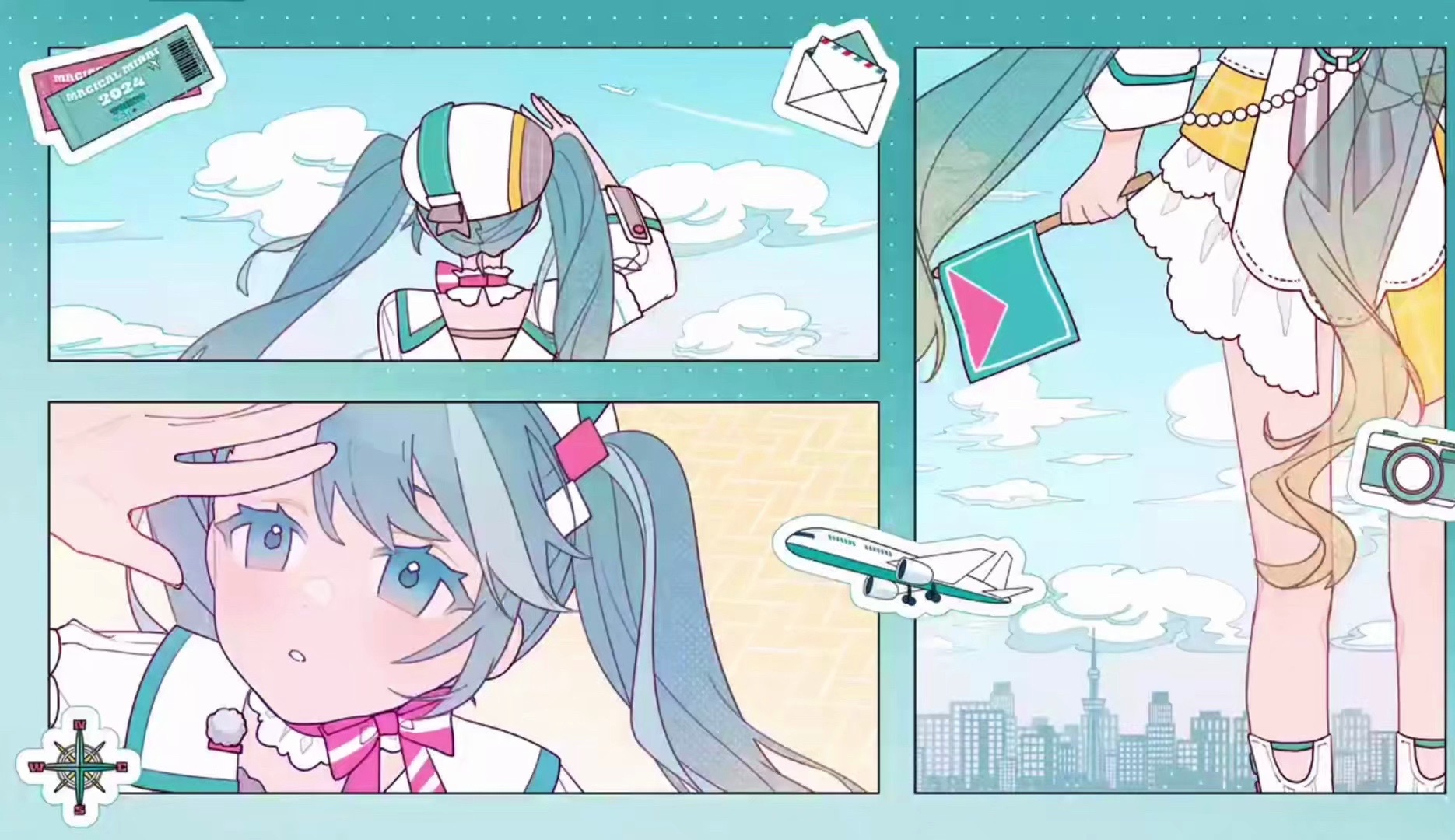 「初音ミク」Miku酱祝你旅途愉快☁️✈️✨哔哩哔哩bilibili