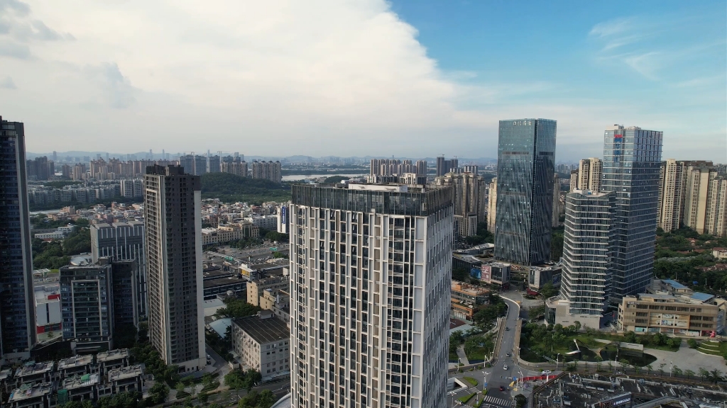 广州番禺南村万博cbd航拍