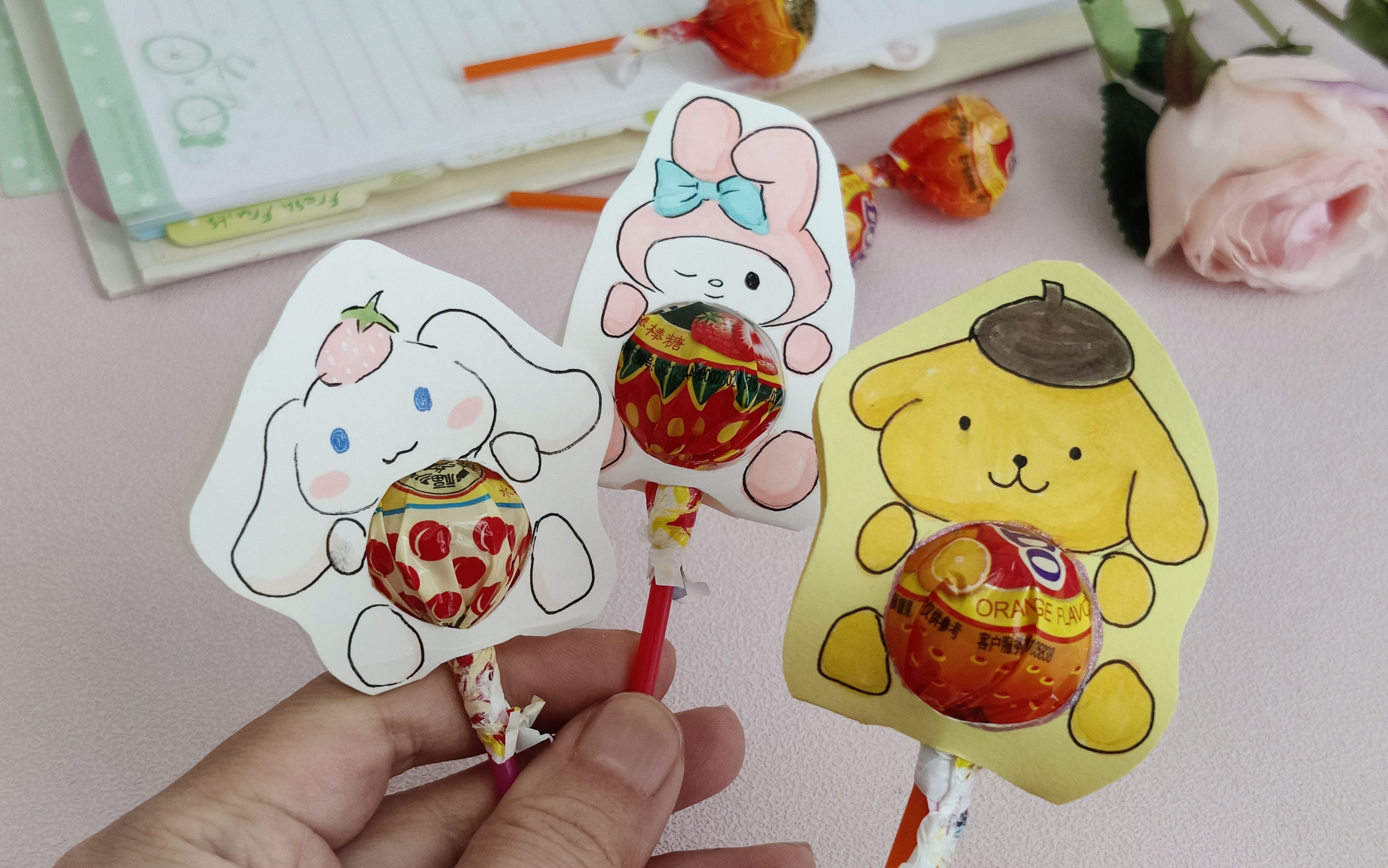 六一儿童节棒棒糖手工礼物,给宝宝的小奖励