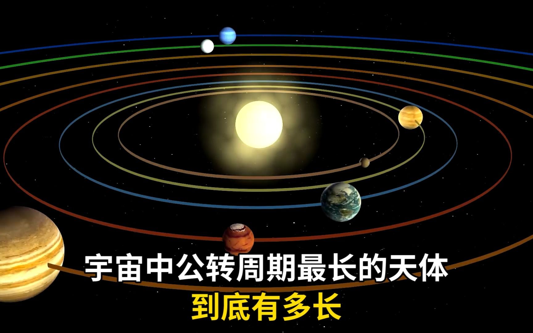 [图]宇宙中公转周期最长的天体究竟有多长？这个数字超乎想象!