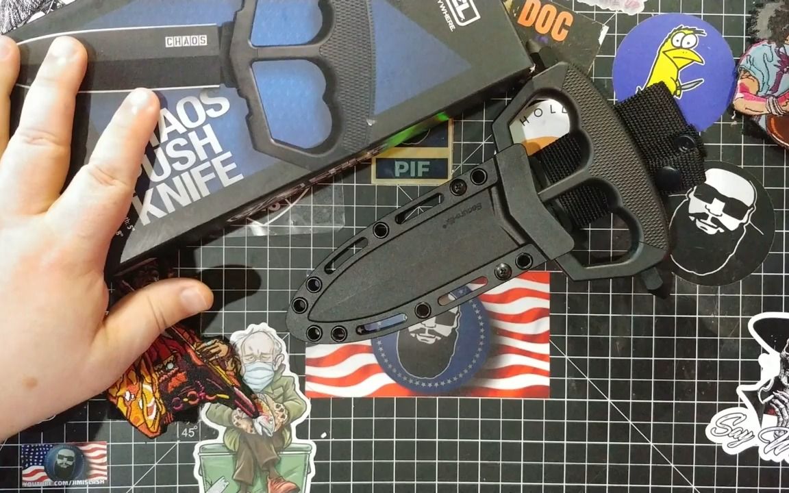 cold steel美国冷钢80nt3 chaos push 混乱手双锋双打击头手刺