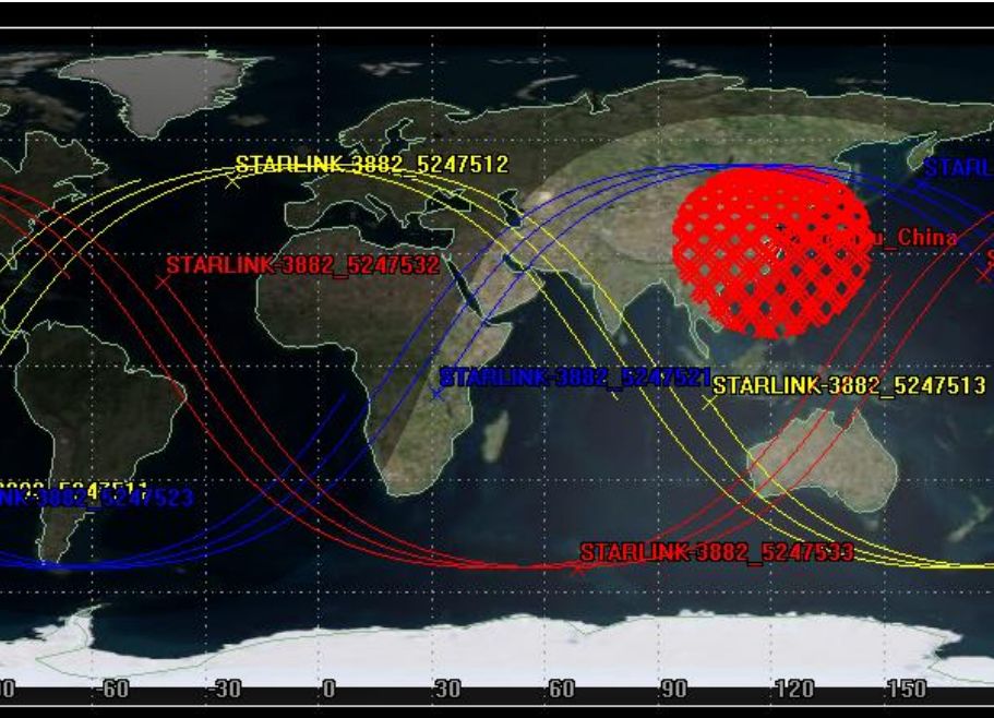 [图]基于STK的卫星星座仿真（包括：收发功率、可见时间、多普勒频移、星地时延）