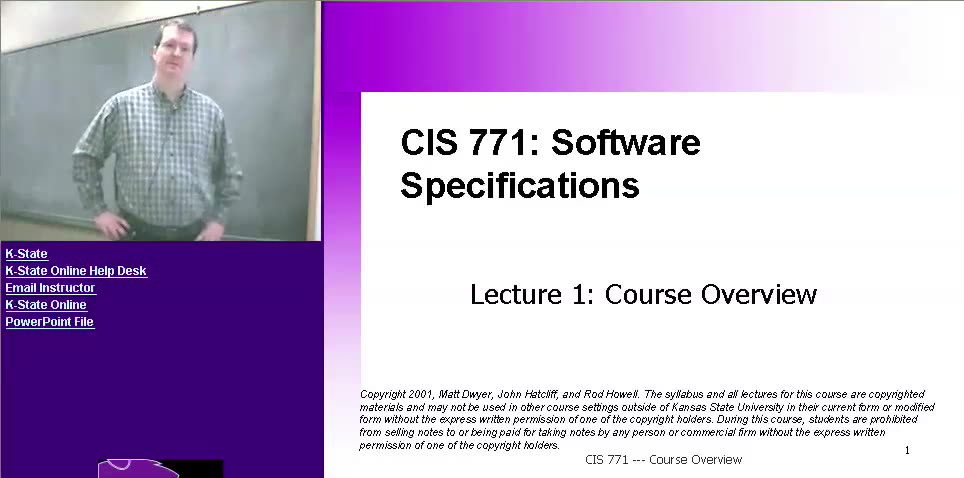 CIS 771 Software Specifications哔哩哔哩bilibili