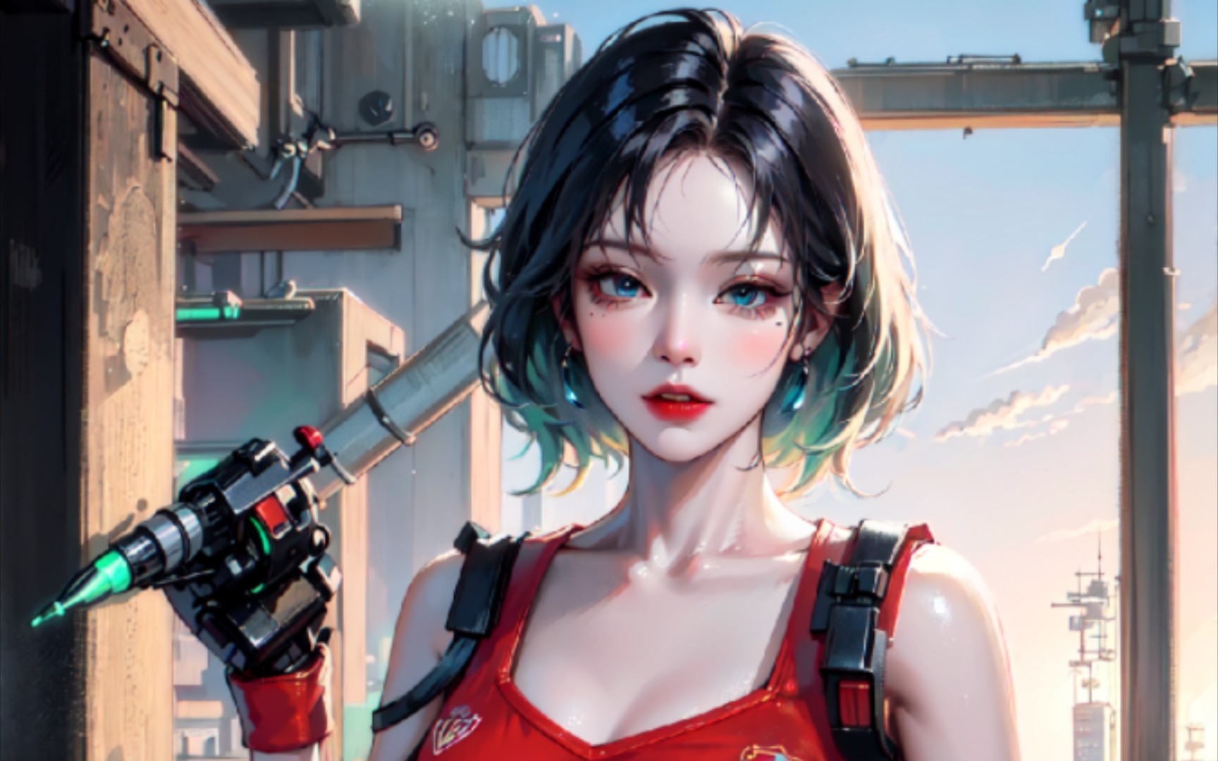 科幻风格机械师少女3