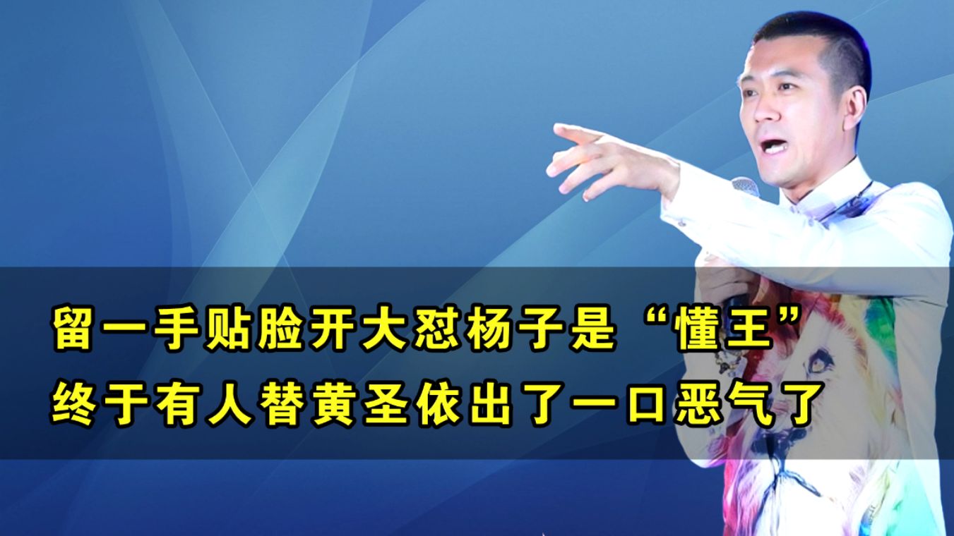 刘爽贴脸开大怼杨子是“懂王”,终于有人替黄圣依出了一口恶气哔哩哔哩bilibili