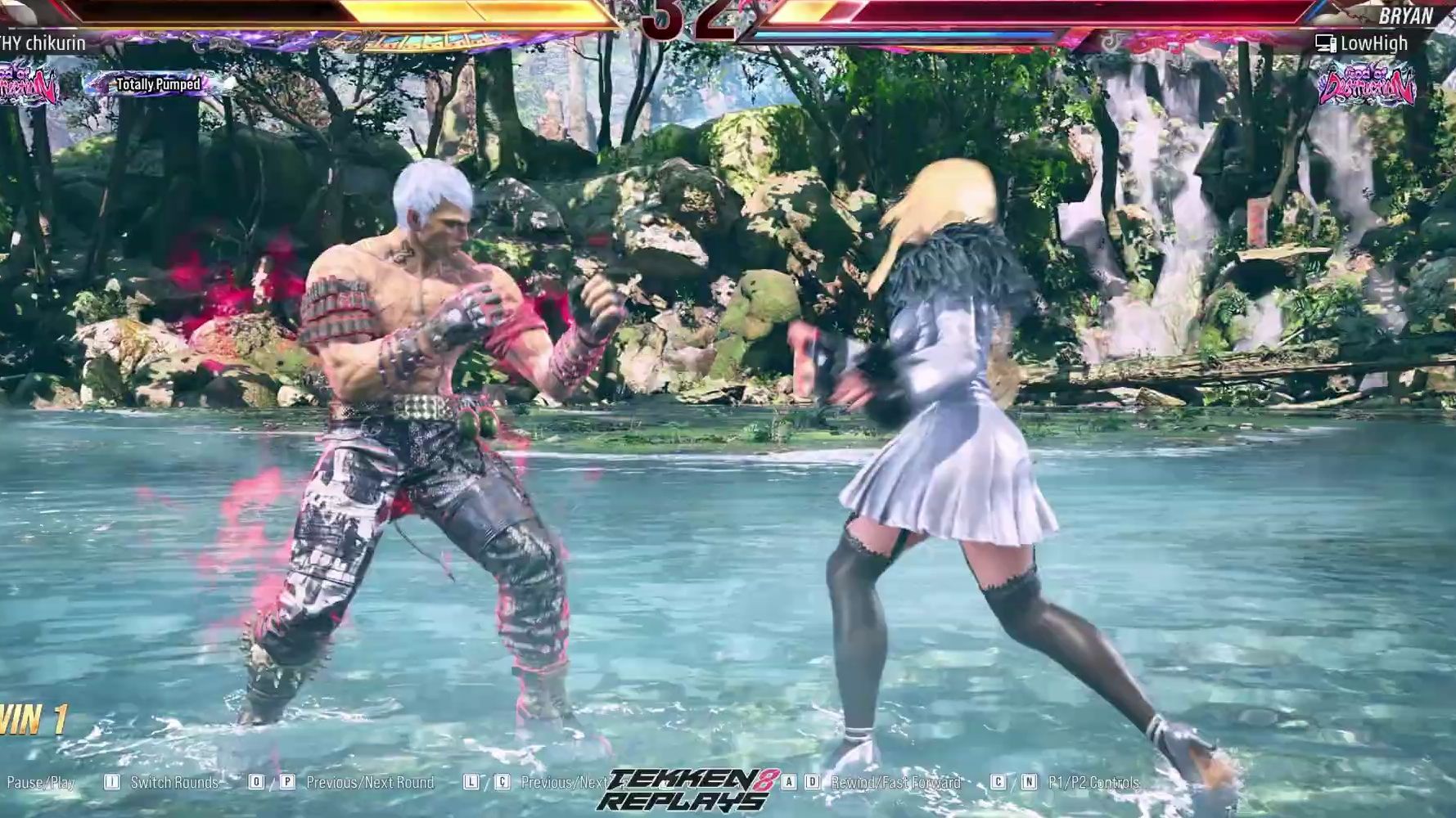 铁拳8 lowhigh(布莱恩) vs chikurin(莉莉)(24.06.06)