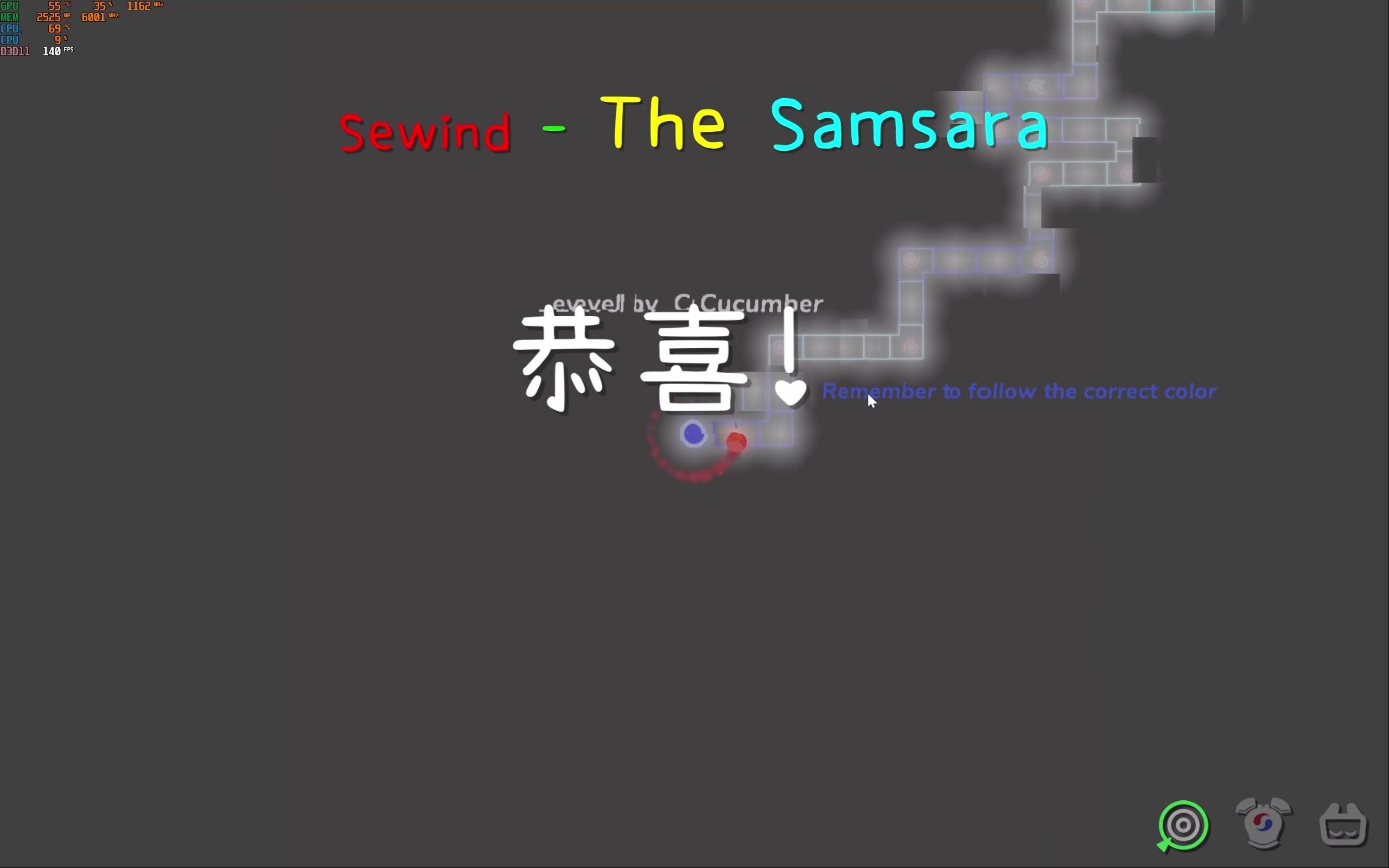 [图]【ADOFAI】自制谱The Samsara(轮回)一命通关