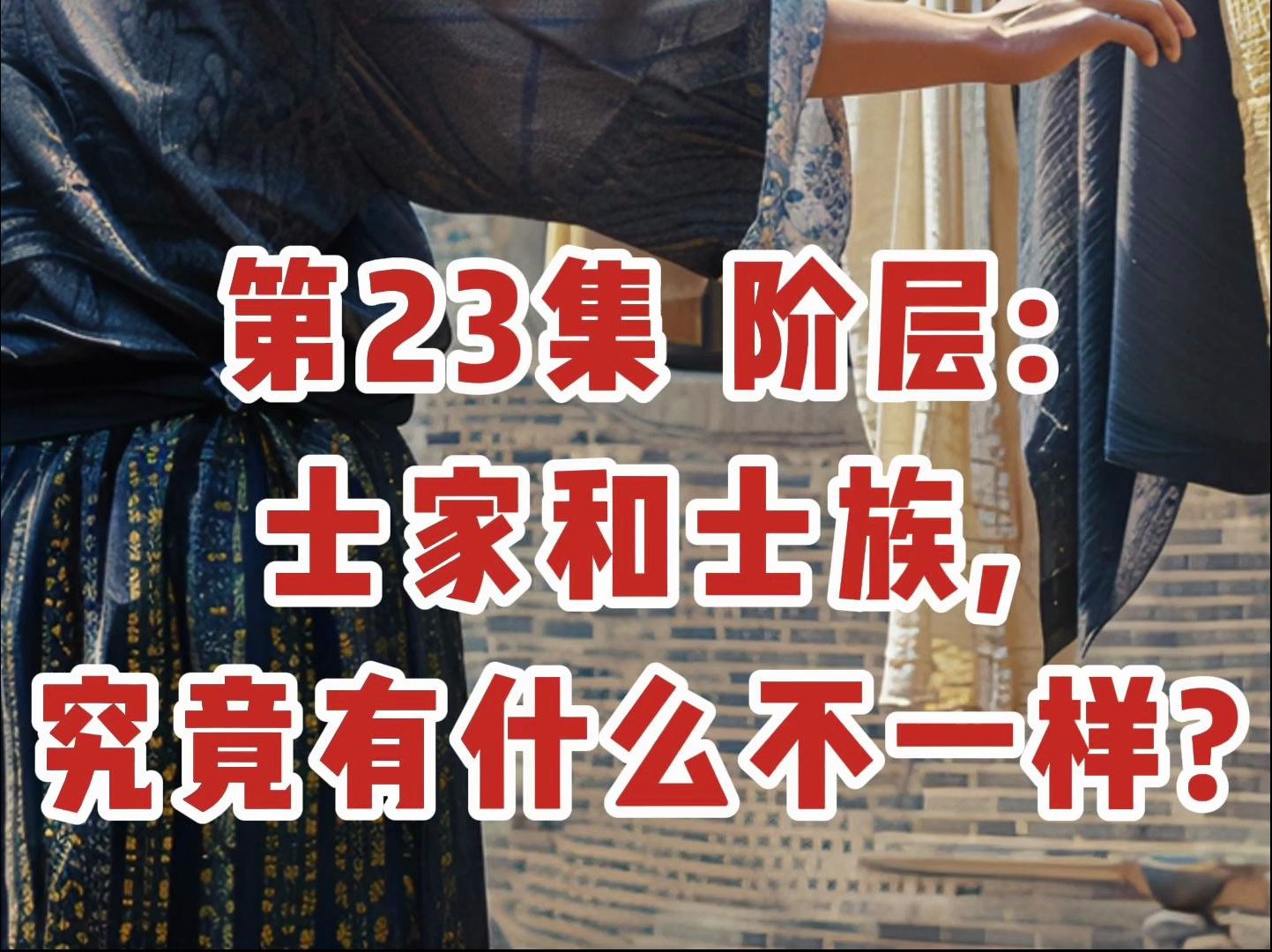 第23集 阶层:士家和士族,究竟有什么不一样?哔哩哔哩bilibili