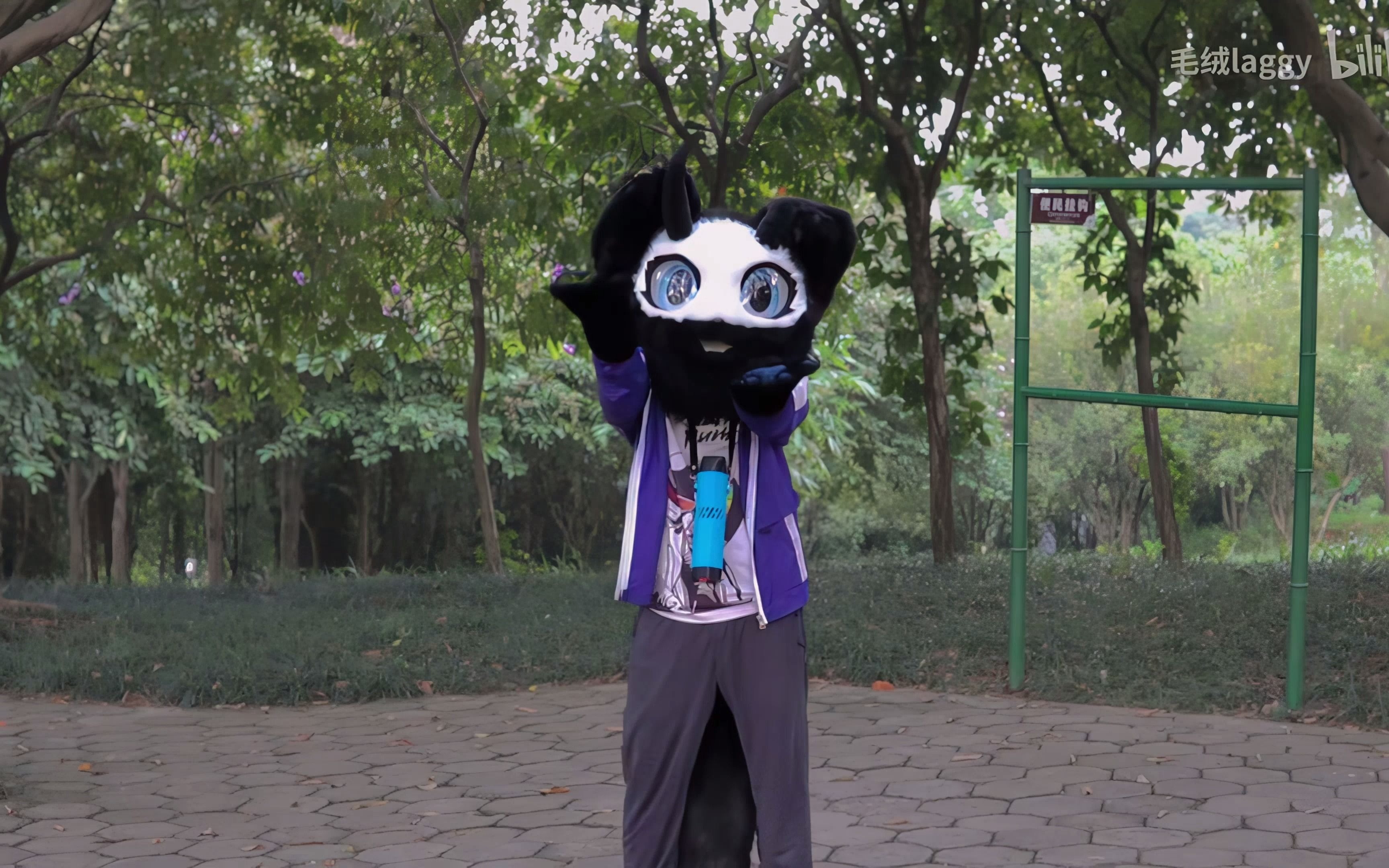 [ai 杞 4k][姣涚粧laggy 鐨 fursuit dance] 绲︾郸鐨27绉掔帥鍗