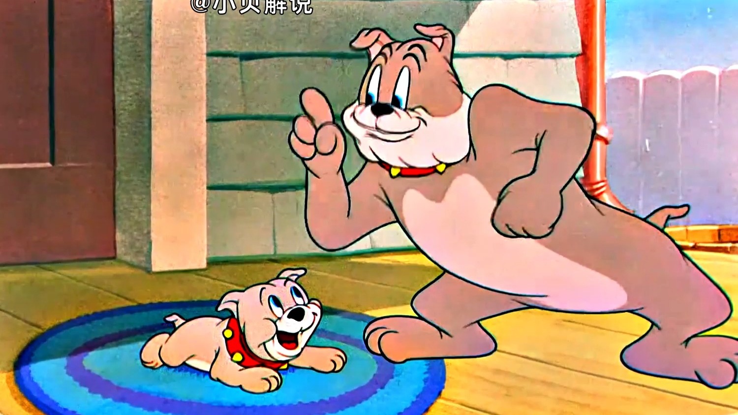 狗爸爸的洗澡方式