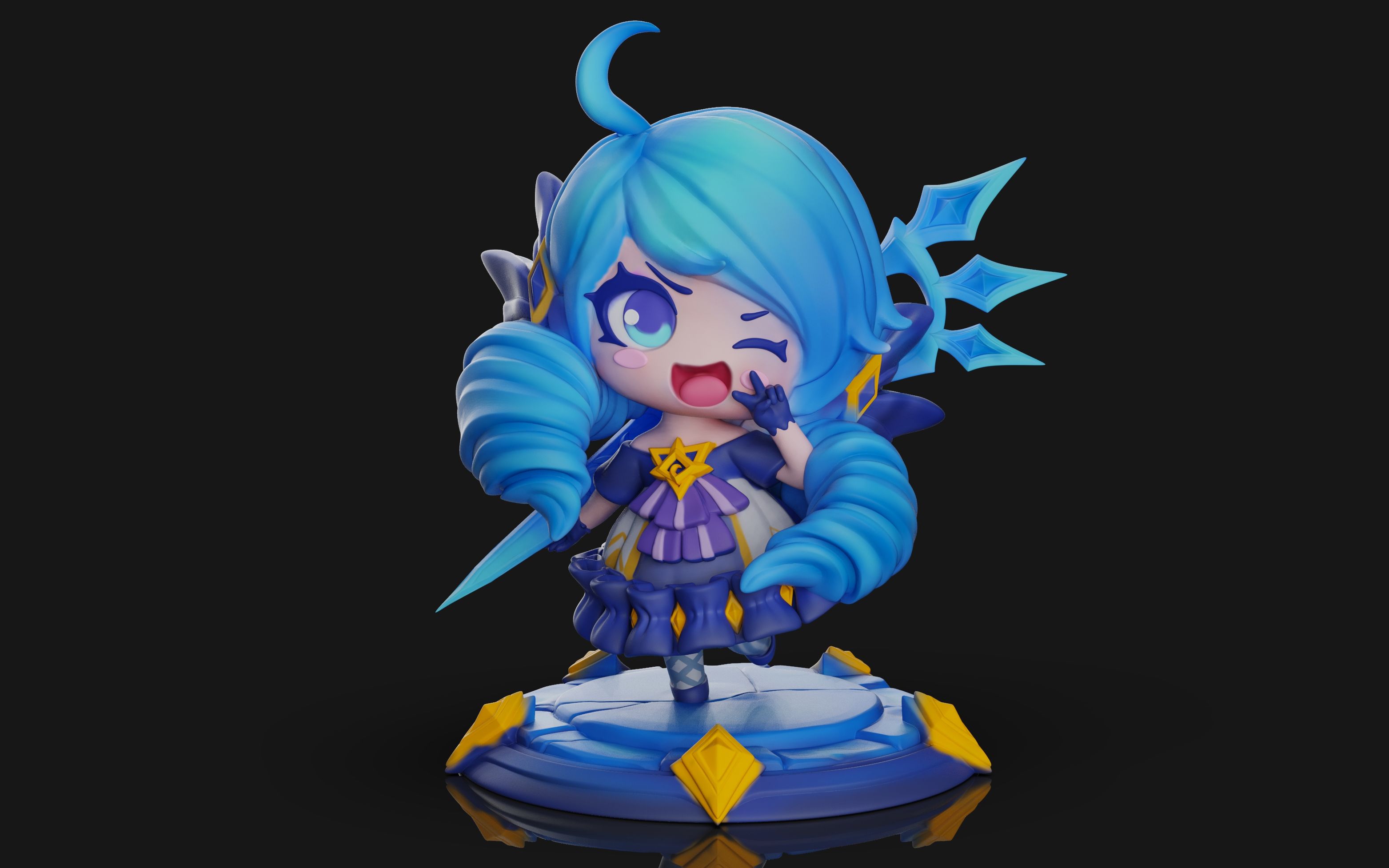 我做了一个小小格温手办,小小格温太可爱啦