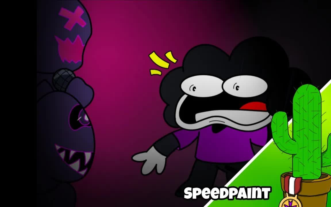 skid and pump, and sr pelo - speedpaint (friday night fu_嗶哩