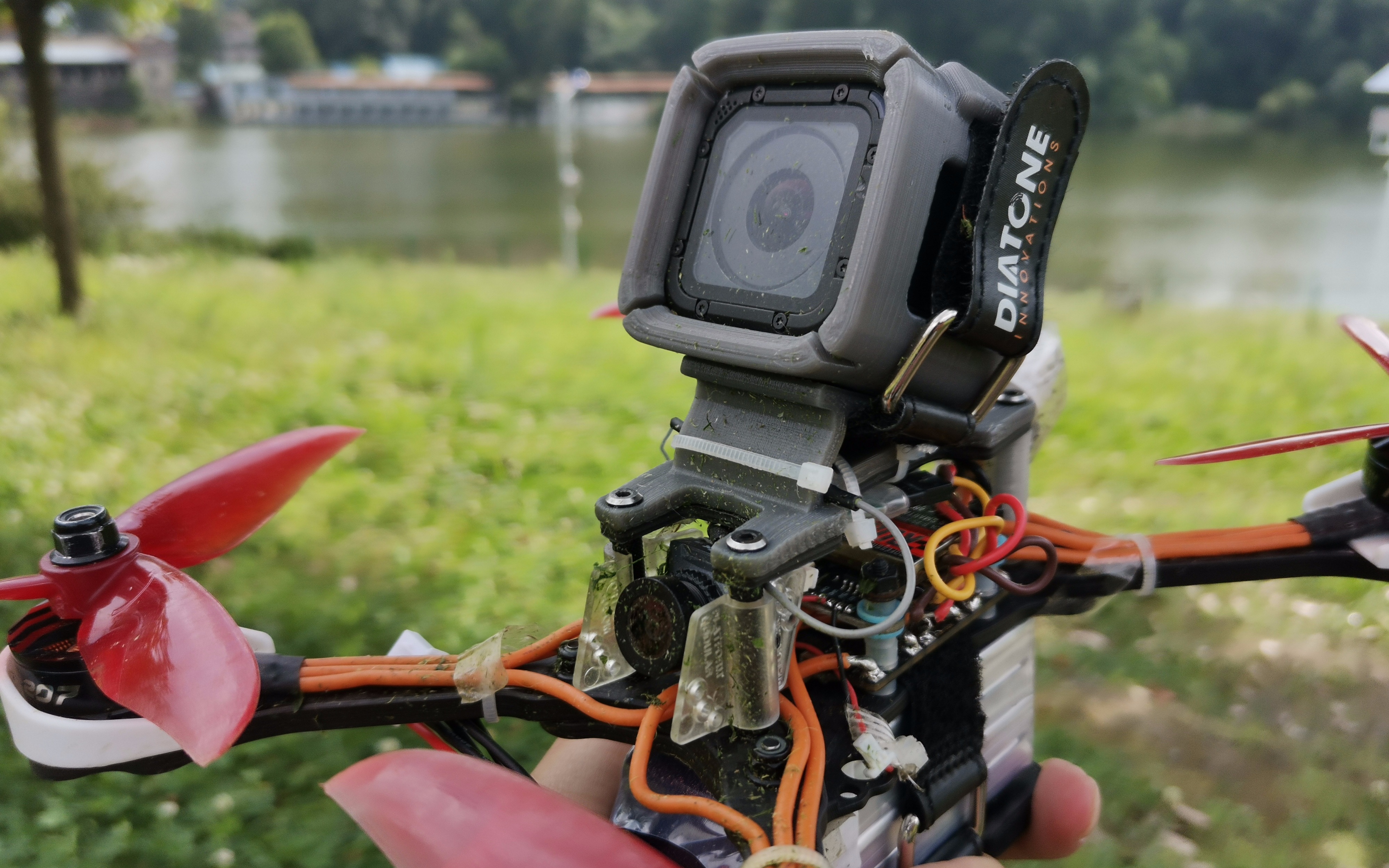 【穿越机】gopro4高清5寸机 共青湖遵义市播州区 8月2日