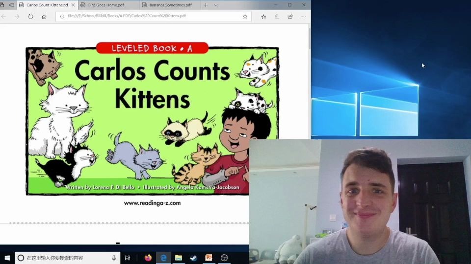 跟大白读 raz a级 carlos counts kittens