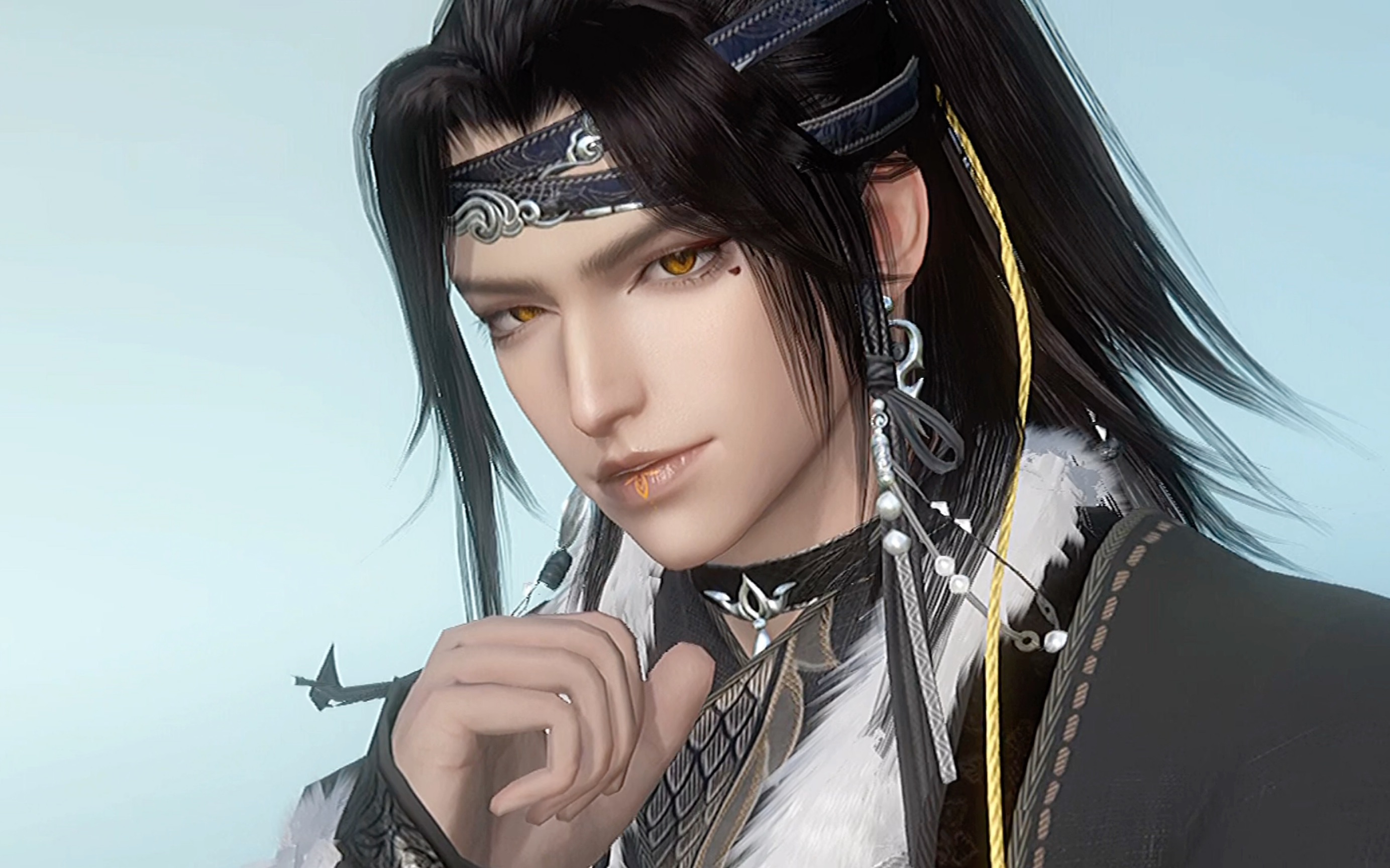 【逆水寒手游捏脸】来个黑皮邪魅帅哥