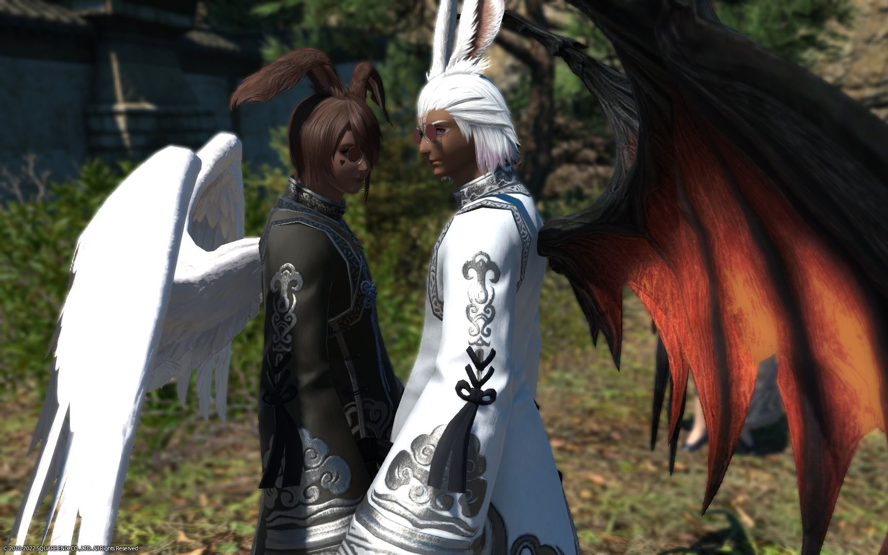 ff14黑兔子白兔子一个白天陪我一个黑天陪我