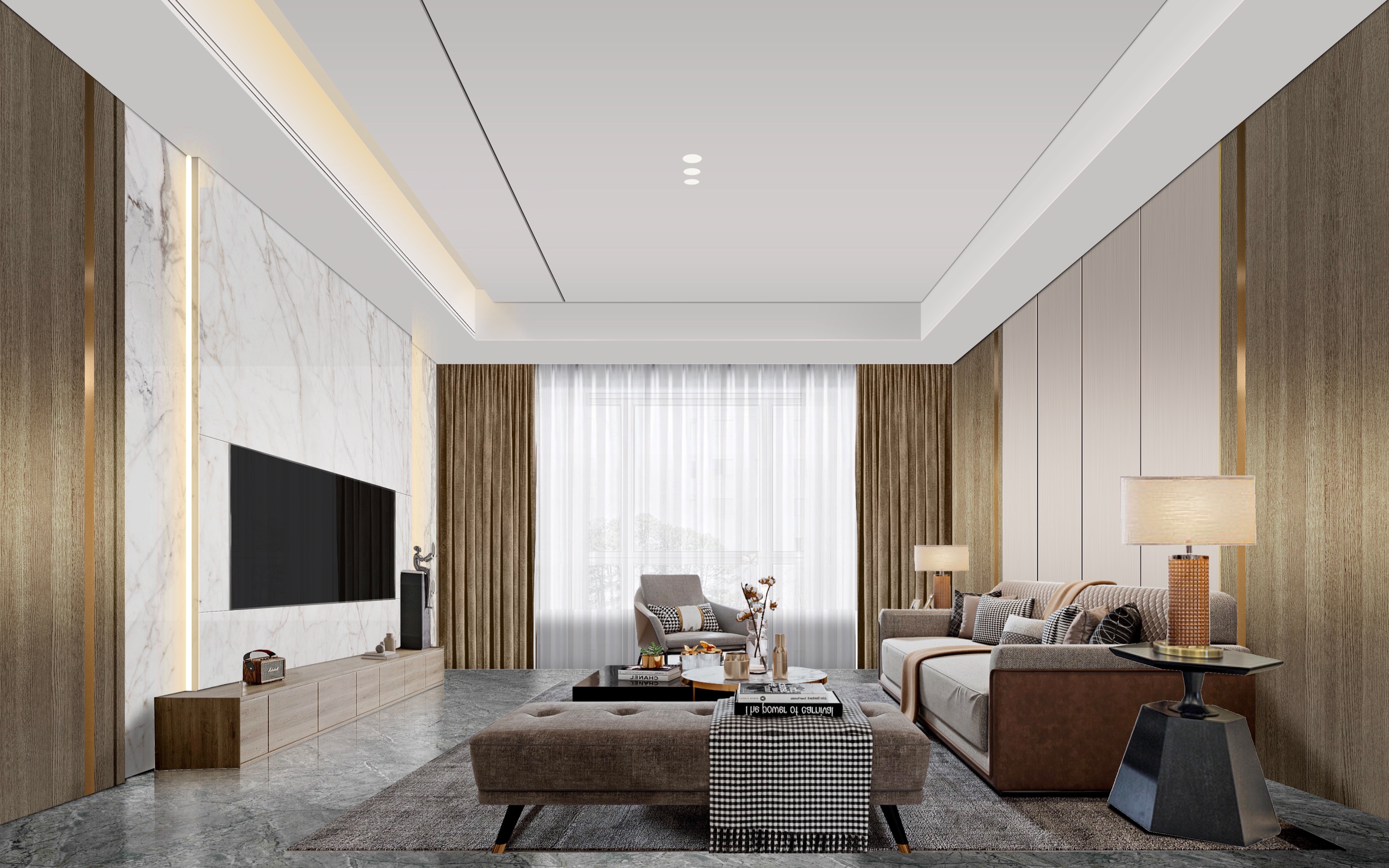 procreate手绘室内效果图全过程