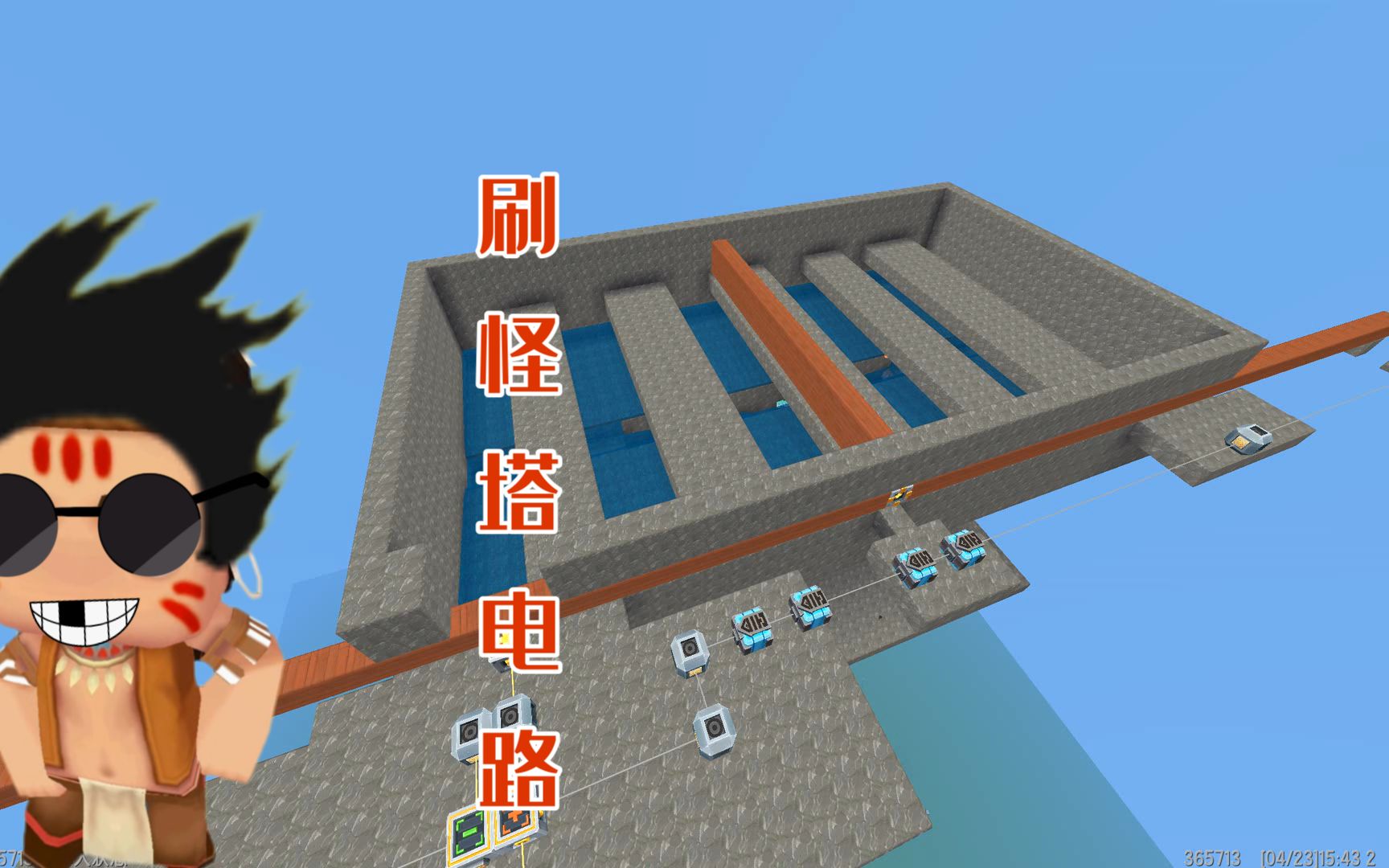 迷你世界:没计时器,刷怪塔不能做了?新刷怪塔电路!