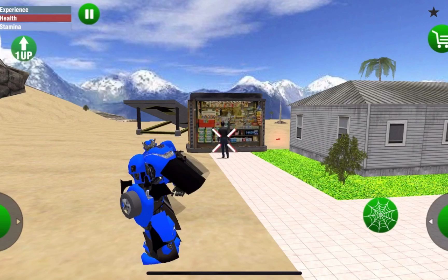 变形机器人英雄,消灭黑衣,找回npc所要物