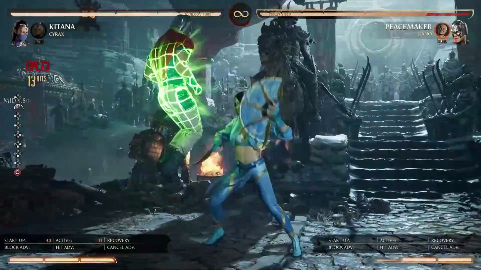 【真人快打1】—— 吉塔娜&赛拉斯 新的投连招 黄机复活