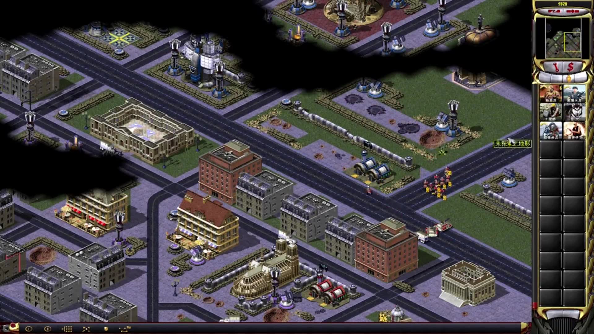 红色警戒2魔改战役:工具人动员兵上线,占领埃菲尔铁塔