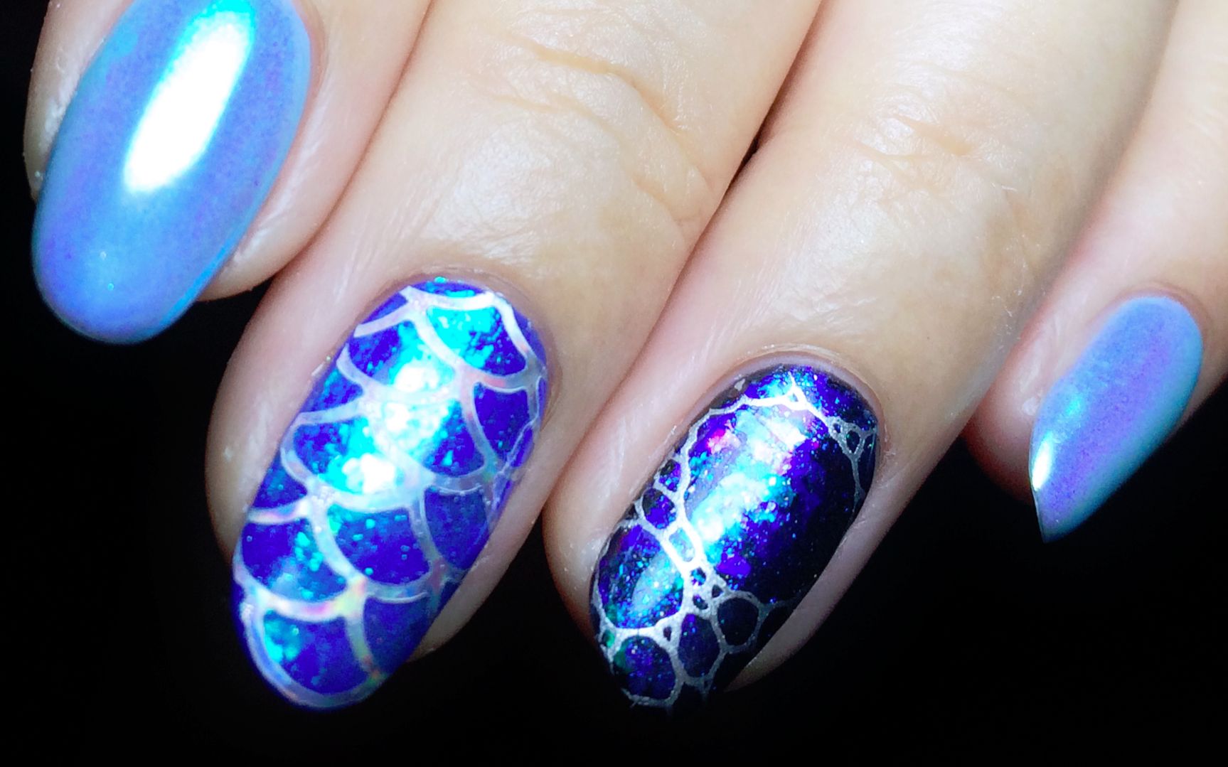 【jianail】鱼鳞美甲