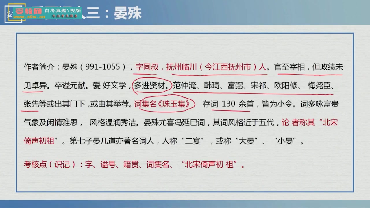 [图]广东自考-07564唐宋词研究 男老师 另有历年真题/重点考点资料等2022可用