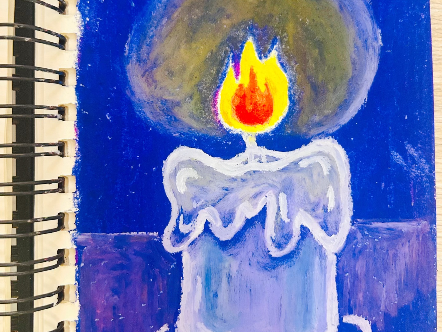 油画棒教程:蜡烛(悼念李晟医生,伟大的李医生一路走好)