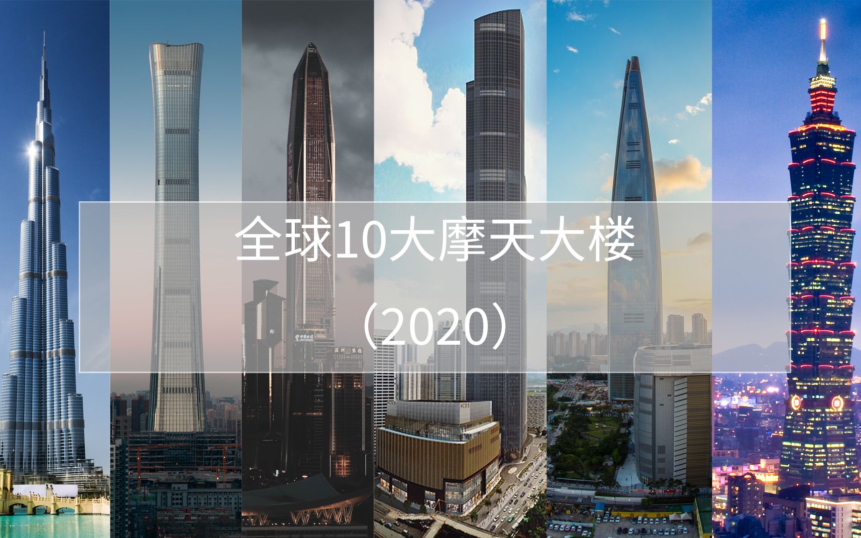 活动作品全球10大摩天大楼2020