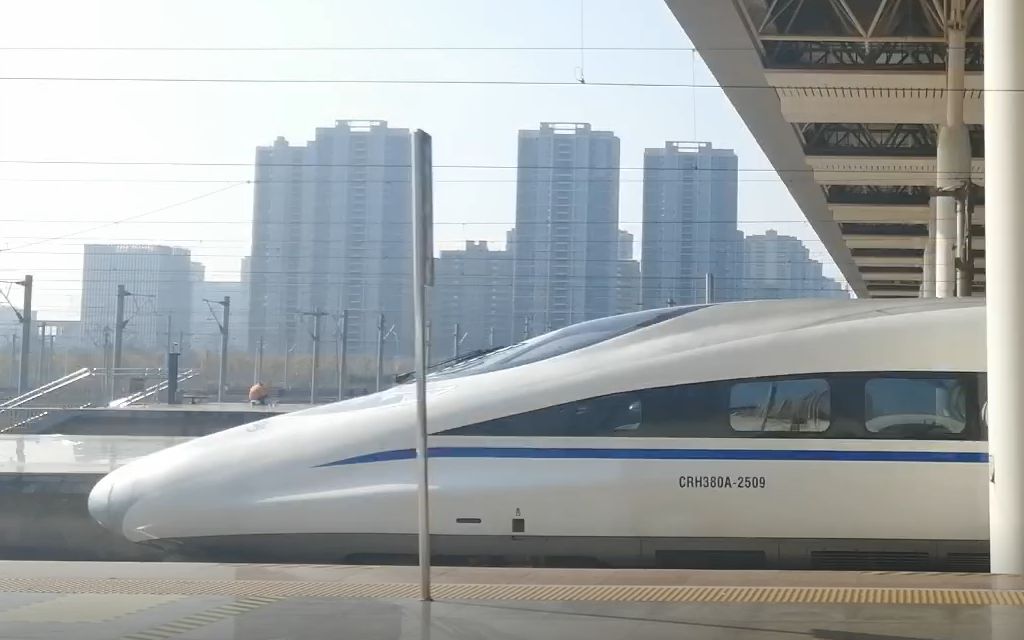 车内拍摄g2774次列车本务crh380a27022730出南昌西站加速行驶片段