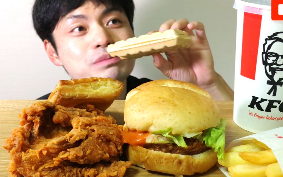 【yumaゆま】kfc红香辣鸡三明治box(红香辣三明治/辣炸鸡/苹果派/薯条