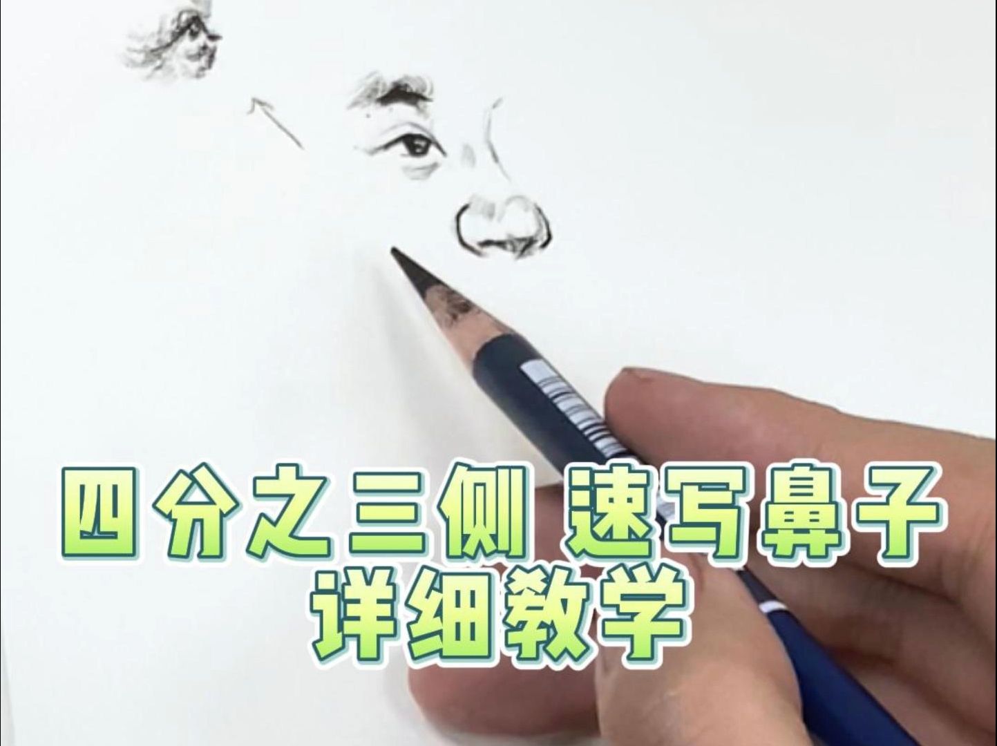 四分之三侧 速写鼻子详细教程