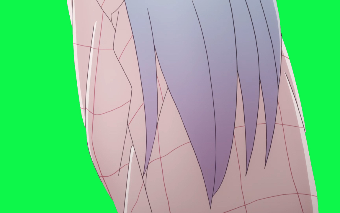 纱雾脱衣服绿幕1