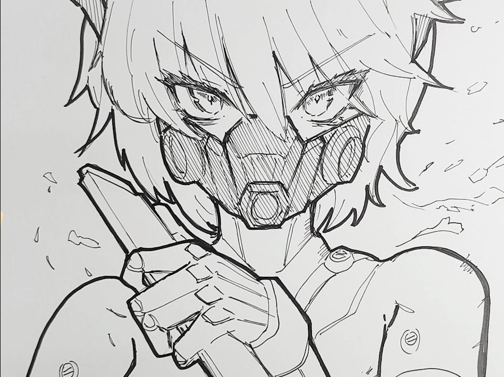 在风中凌乱!【手绘机娘#35】