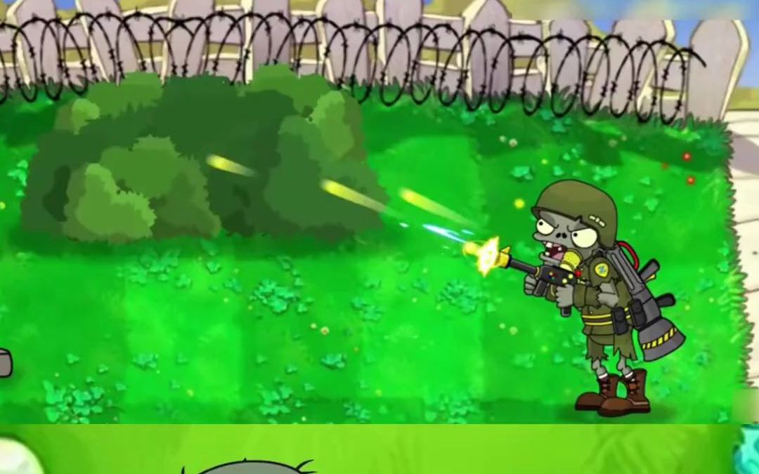 植物大战僵尸2 这个僵尸士兵,发现 了敌情?原来是小僵尸在偷吃 ?