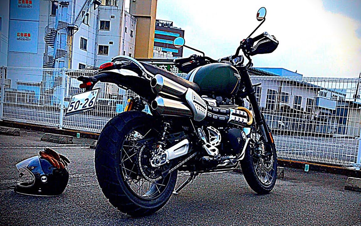 triumph bonneville scrambler 1200xc - original exhaust【filippo