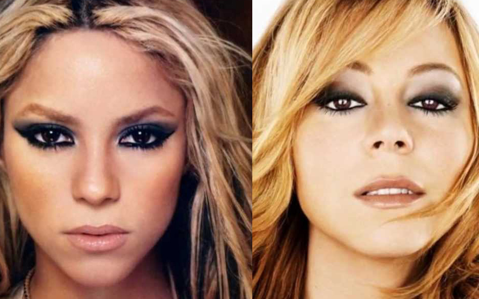 [图]牛姐夏奇拉颜值对比 SHAKIRA VS MARIAH CAREY