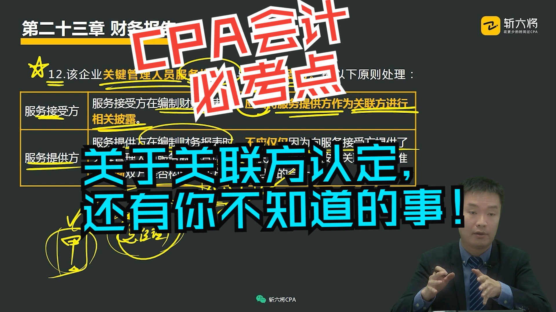 注会会计必考点:关于关联方认定,还有你不知道的事(串讲课节选)哔哩哔哩bilibili