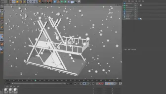 用C4D粒子插件制作下雪效果