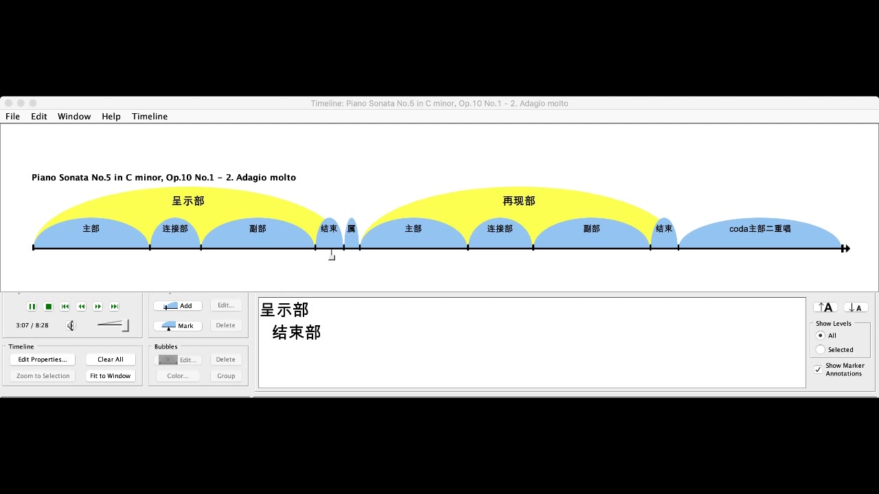 [图]贝多芬钢琴奏鸣曲No.5 第二乐章 曲式分析