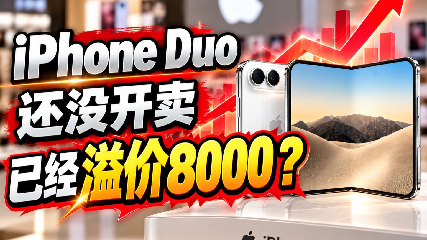iPhone Duo还没开卖，已经溢价8000？