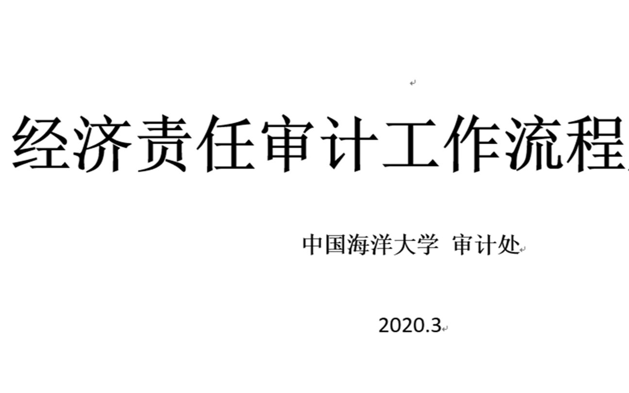 经济责任审计流程哔哩哔哩bilibili