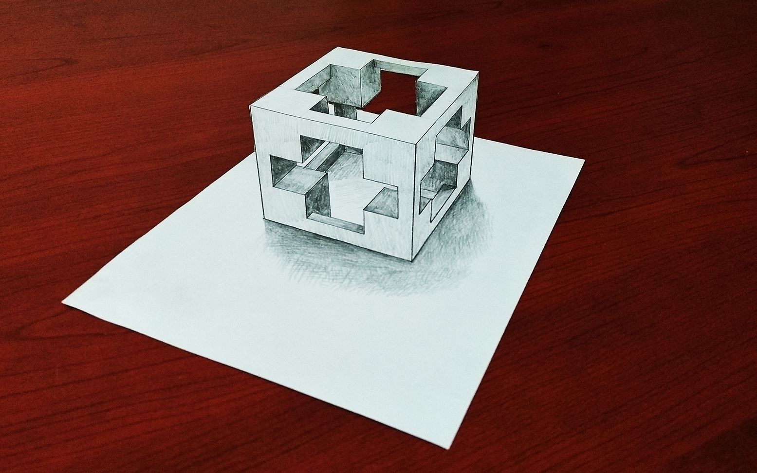 奇特的视觉错位,在二维平面呈现3d效果