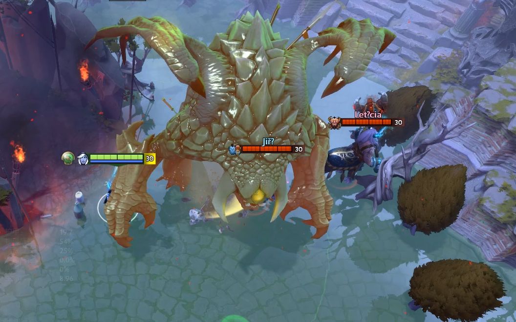 【dota2】550移速的肉山,谁不害怕呢.无意义无聊新版本玩法.