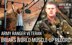 Скачать видео: Army Ranger Veteran Breaks Muscle-up World Record