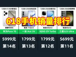 Download Video: 【京东销量】：618手机销量排行榜！TOP20