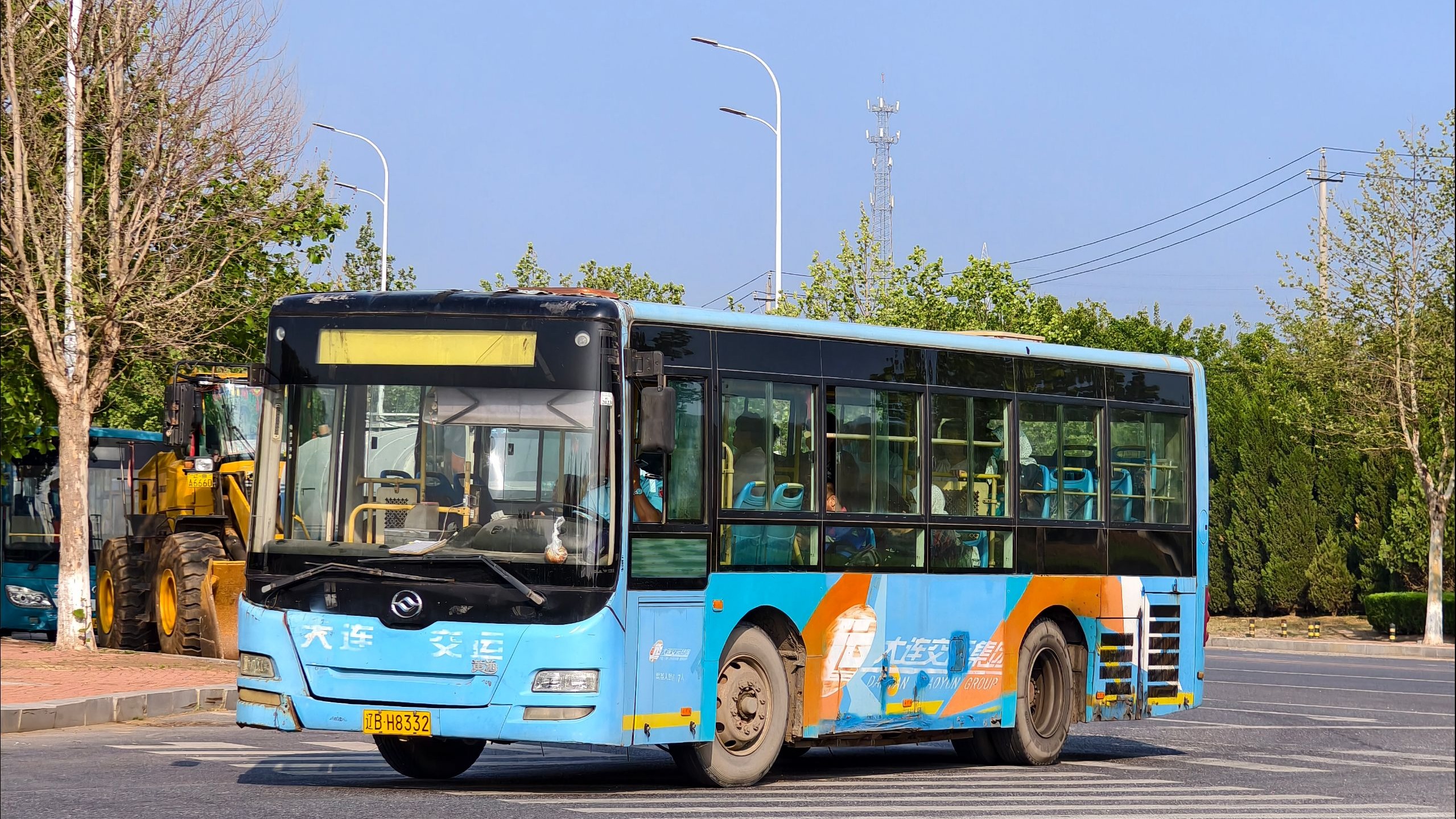 大连交运集团保税区分公司黄海客车dd6892s03运行实录